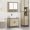 VidaXL 2-piece Bathroom Furniture Set Sonoma Oak, Storage Cabinet, Bathroom Cabinet, Vanity Unit 3300916