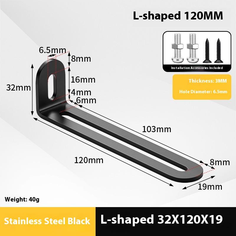 2 Stück Edelstahl Verstellbarer 90-Grad-Winkel L-Form, Eckwinkel, Mehrere Größen Geeignet für Schränke Möbel