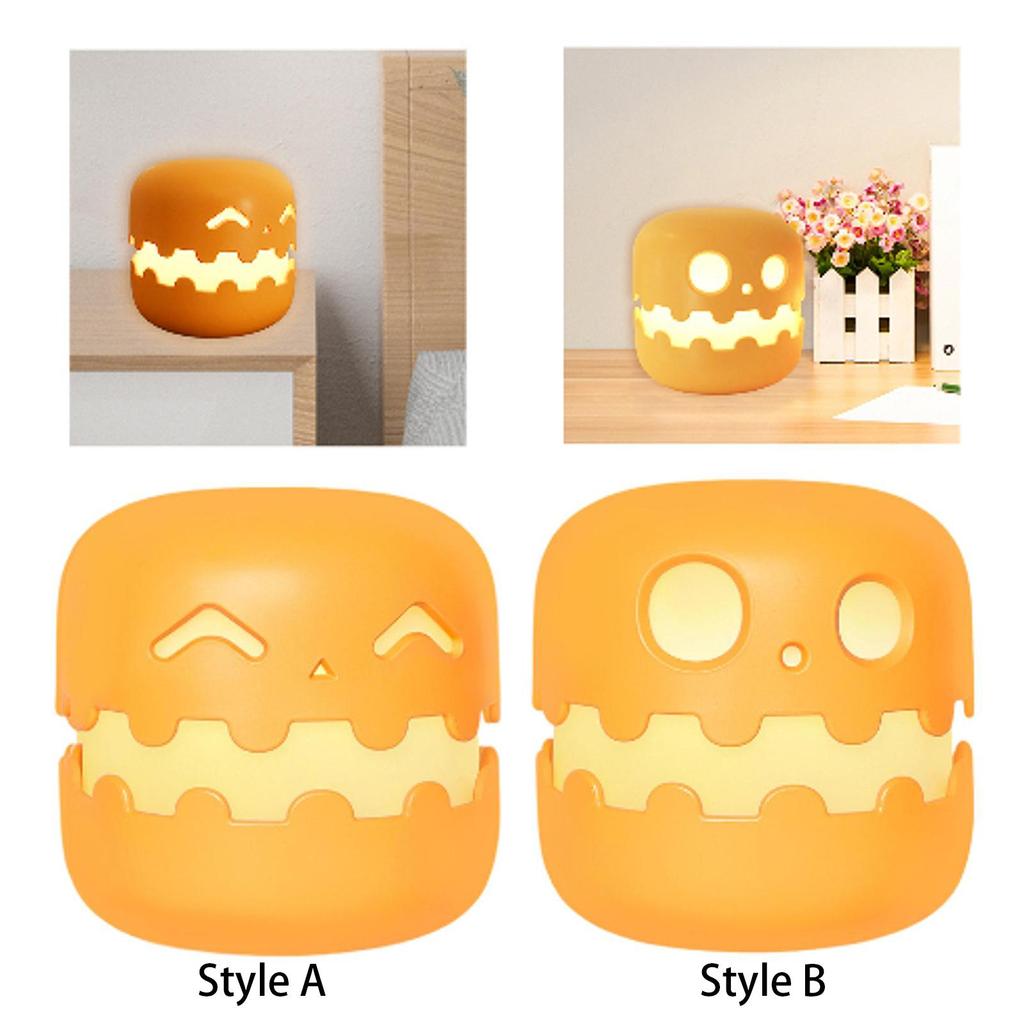 Pumpkin Night Light Mini Pumpkin LED Lantern Cute Rechargeable Halloween Lights