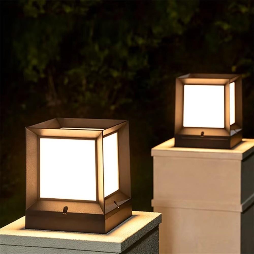 220V Column Lights Column Pier Pillar Cap Lights Modern Pillar Lamp Garden
