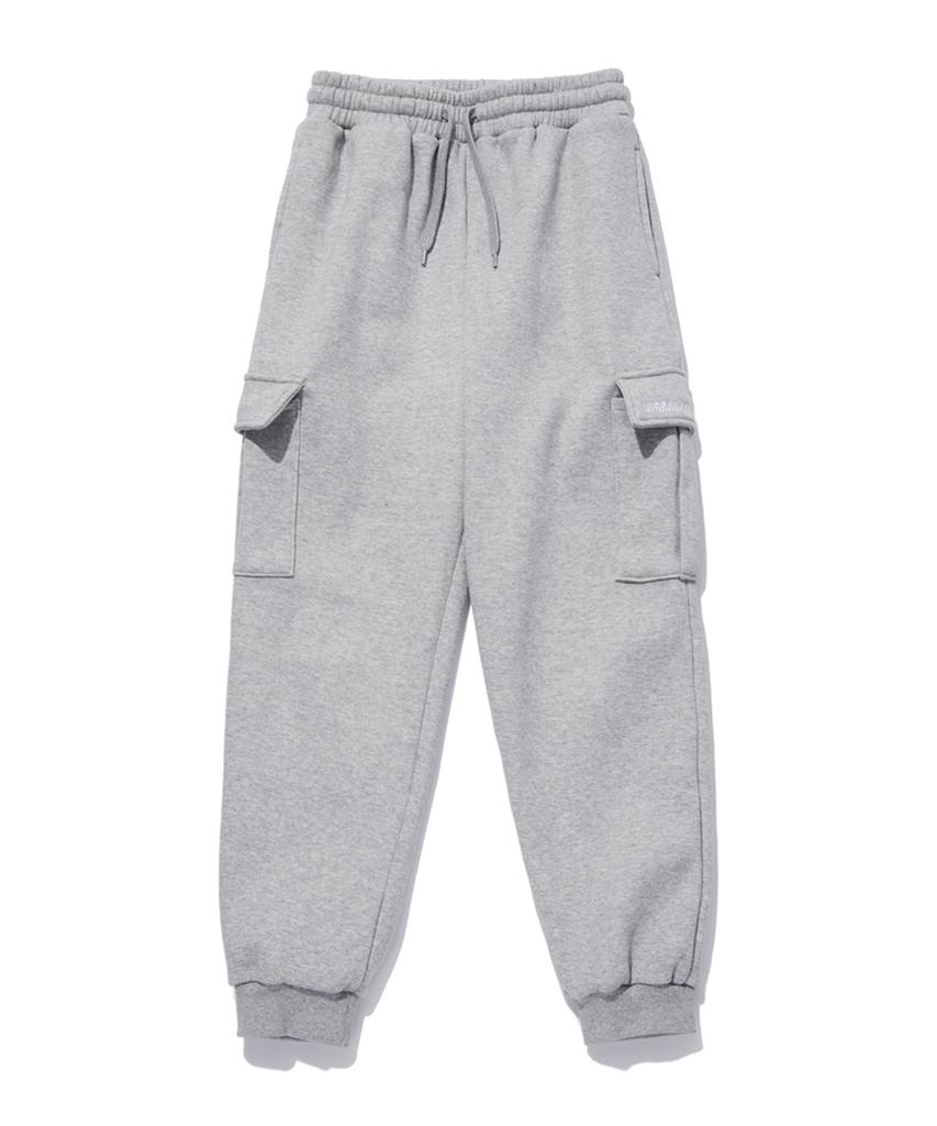 URBANAGE Cargo Jogger Sweatpants_Melange Grey