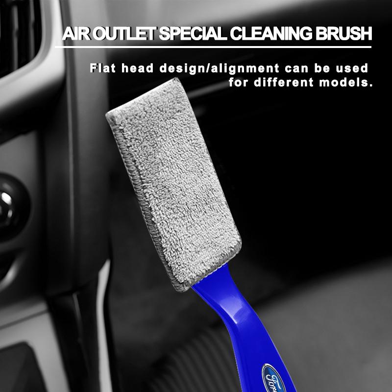 Car Air Conditioning Air Outlet Cleaning Dust Removal Soft Brush Cleaning Tool For Ford Focus Mondeo Kuga Fiesta MK7 Escort Explorer Edge 2 4 MK2 MK4