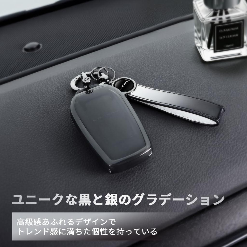 [kuudeal] Copen Cero Car Keychain Smart Key Storage Black Silver