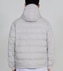 Button Seoul [Duck Down 90/10] 3M Fabric Hand Warmer Lightweight Hooded Padded Jacket (Silver Grey)