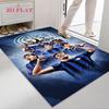 Inter Milan Carpet Rug for Living Room Bedroom Home Sofa Decoration,Kids play Nonslip Floor Mat