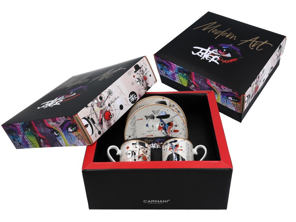 Zestaw 2 Filiżanek Espresso Loui Jover Porcelana Na Prezent 2 Szt