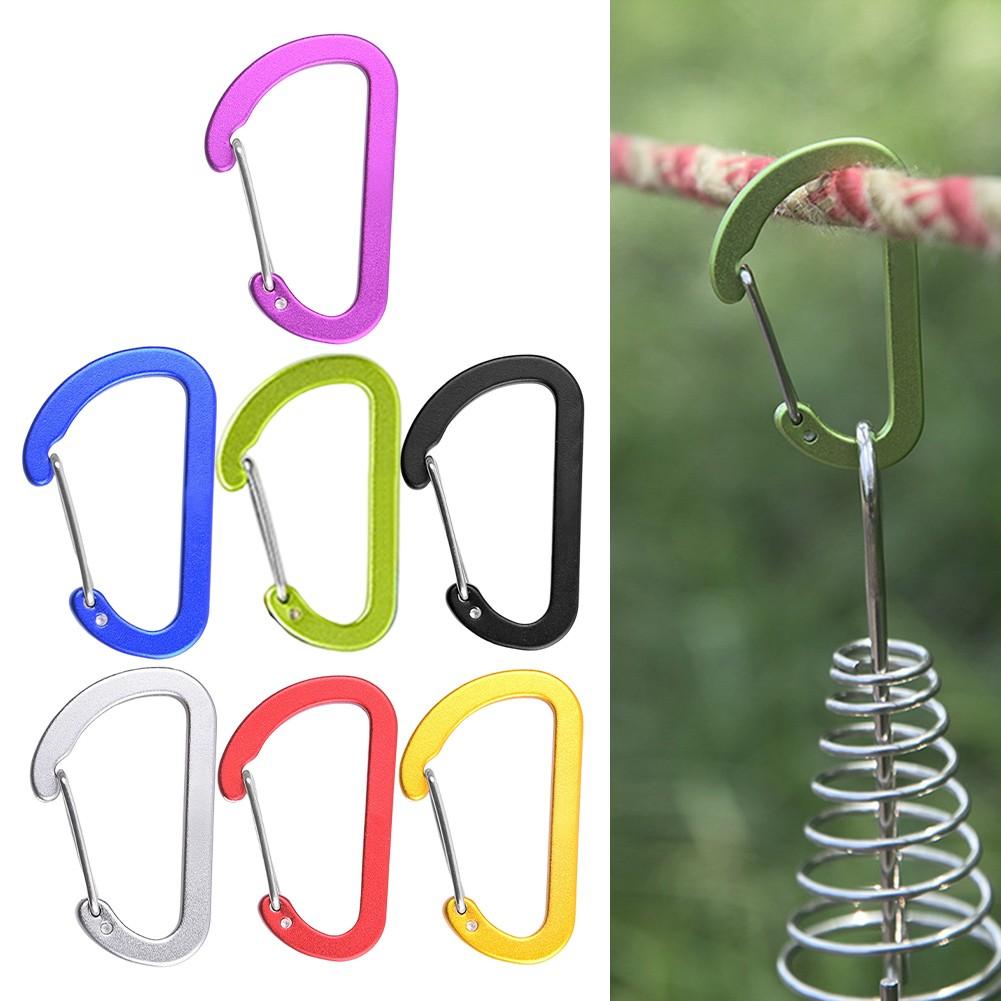Auto-locking Mechanism Camping Carabiner Keychain Clip Quick Release Hook