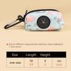 MIDEPET Soft Mesh Design Custom Pattern Print Accept Doggy Zipper Pouch with Carabiner Clip Dog Poop Bag Holder for Leash