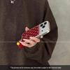 Apple 17 & iPhone 16 Pro Case - High-End, Unique Style, Red with Stars & KT Cat