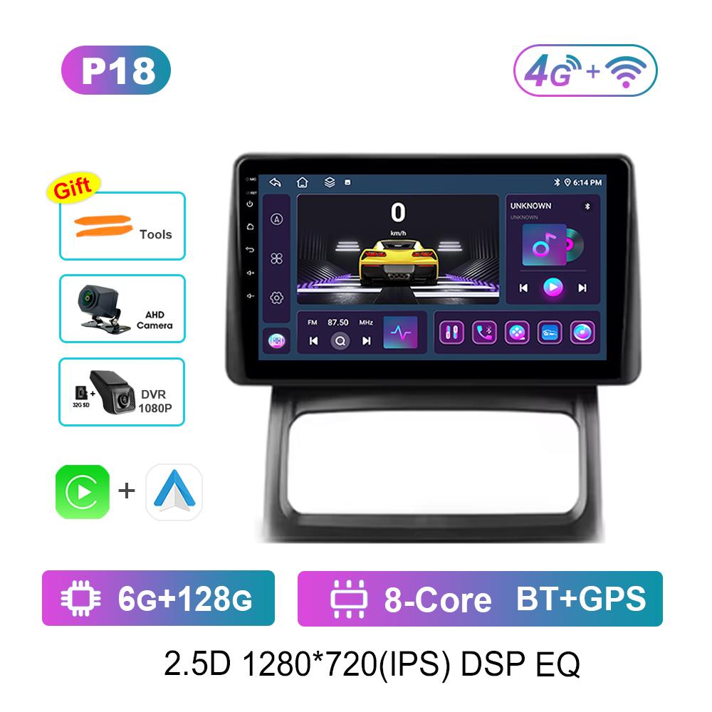 Car Video Multimedia Player DSP Stereo 9 Inch for Renault Clio 2 BB CB 2001 - 2012 Android System GPS Navi WiFi IPS Screen 4G BT
