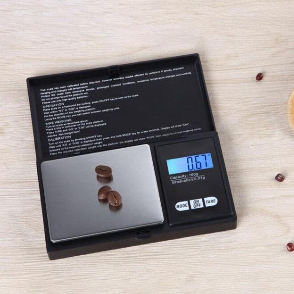 Kitchen Scale 500G Capacity 0.1g Accuracy Digital Display Measuring Tool for Food Tea