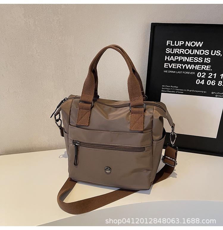 

Leisure large capacity 2025 new fashion versatile explosion casual simple hand carry one shoulder crossbody canvas bag