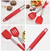 2Pcs Silicone Spatula Slotted Food Grade Heat Resistant Dishwasher Safe Frying Fish Eggs Non-stick Pot Cooking Turner Cookware Utensils Kitchen