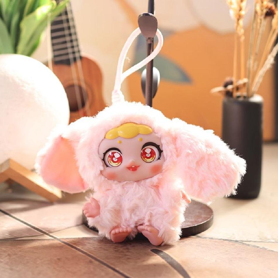 15cm Cute Vinyl Doll Nommi Puppy Diary Kawaii Plush Keychain Desktop Ornaments Plush Stuffed Pendant Doll Girls Christmas Gifts
