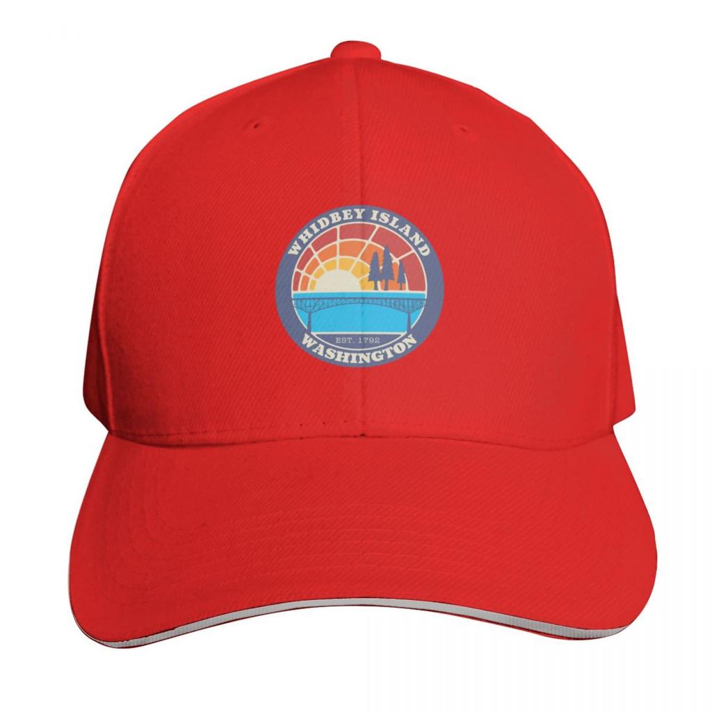 WHIDBEY ISLAND LOGO Baseball Cap Hats for Unisex GentleUnisex Hat Sports Cap Derby Hat Boy Womens