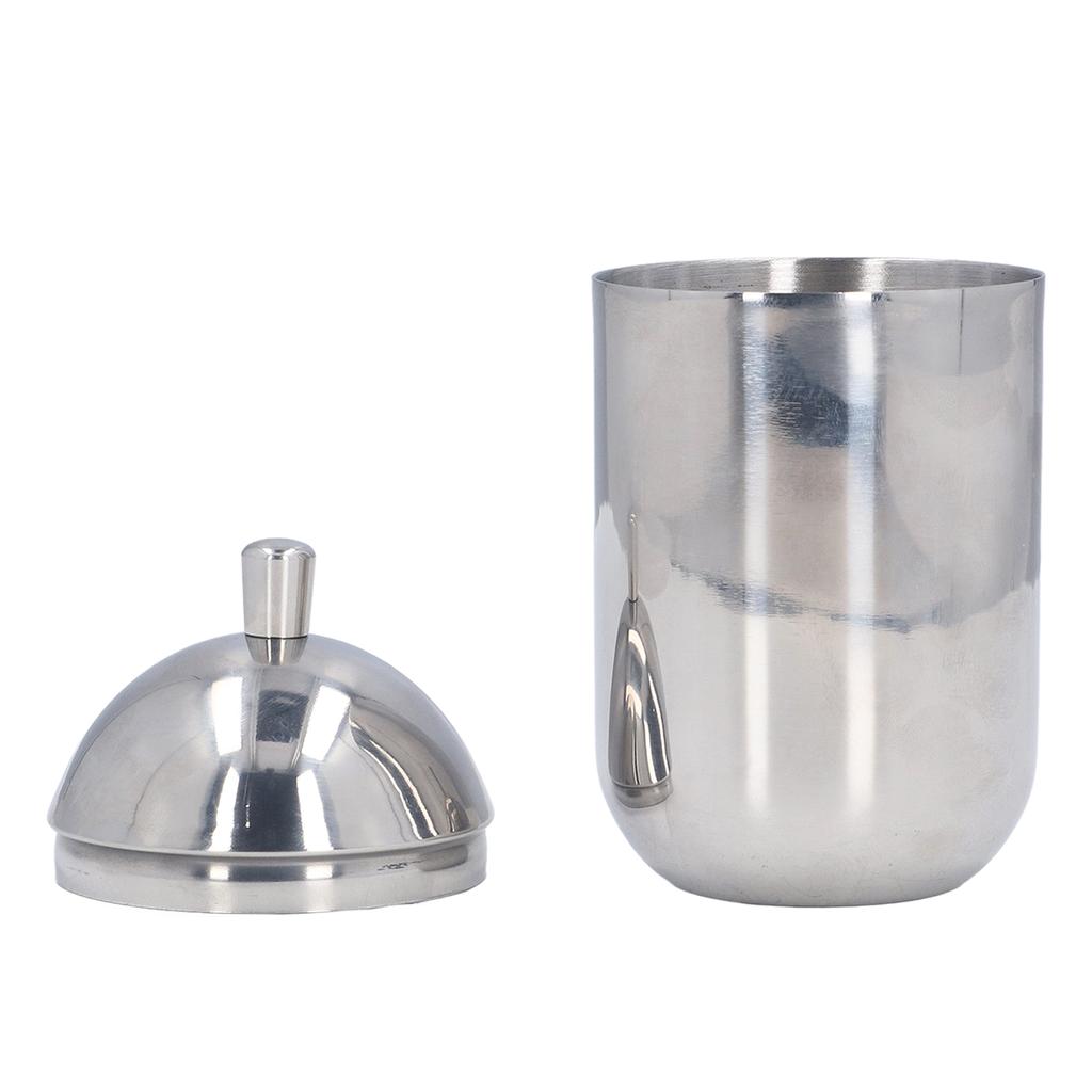 Wattestäbchenhalter 304 Edelstahl Leichter Luxus Staubdicht Wattestäbchenbehälter mit Deckel für