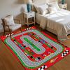 Interactive City Highway Play Mat for Kids Non Slip Floor Rug Educational Playroom Carpet for Boys Girls Bedroom Birthday Gifts
