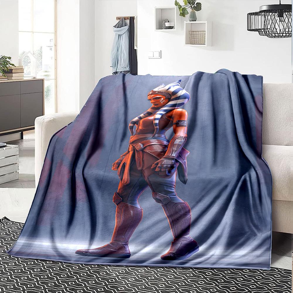 Star Wars Blanket Comfortable Perfect for Sofa Office Bedding Four Seasons Multipurpose Digital Print Ideal Gift for Friends Family Couples Picnic