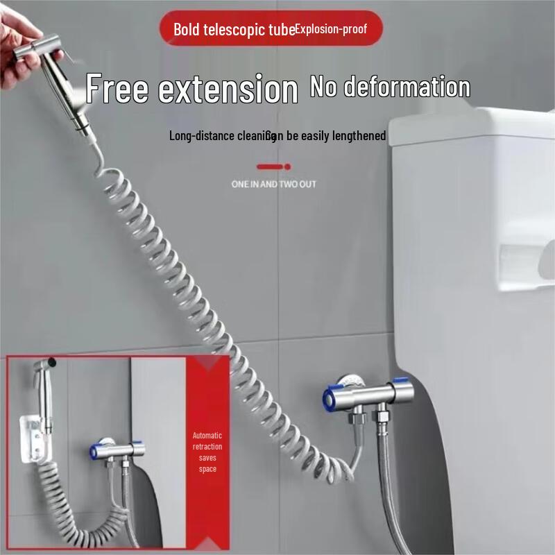 Duo Edelstahl-WC-Bidet-Sprühset