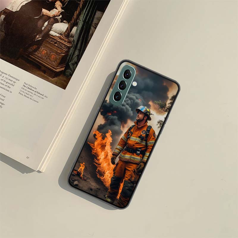 Firefighter Training Phone Case for Samsung A54 A14 A24 A34 A17 A37 A57 A55 A35 A25 A15 A07 A05S A04S A12 A22 A32 A52S A72 Galax