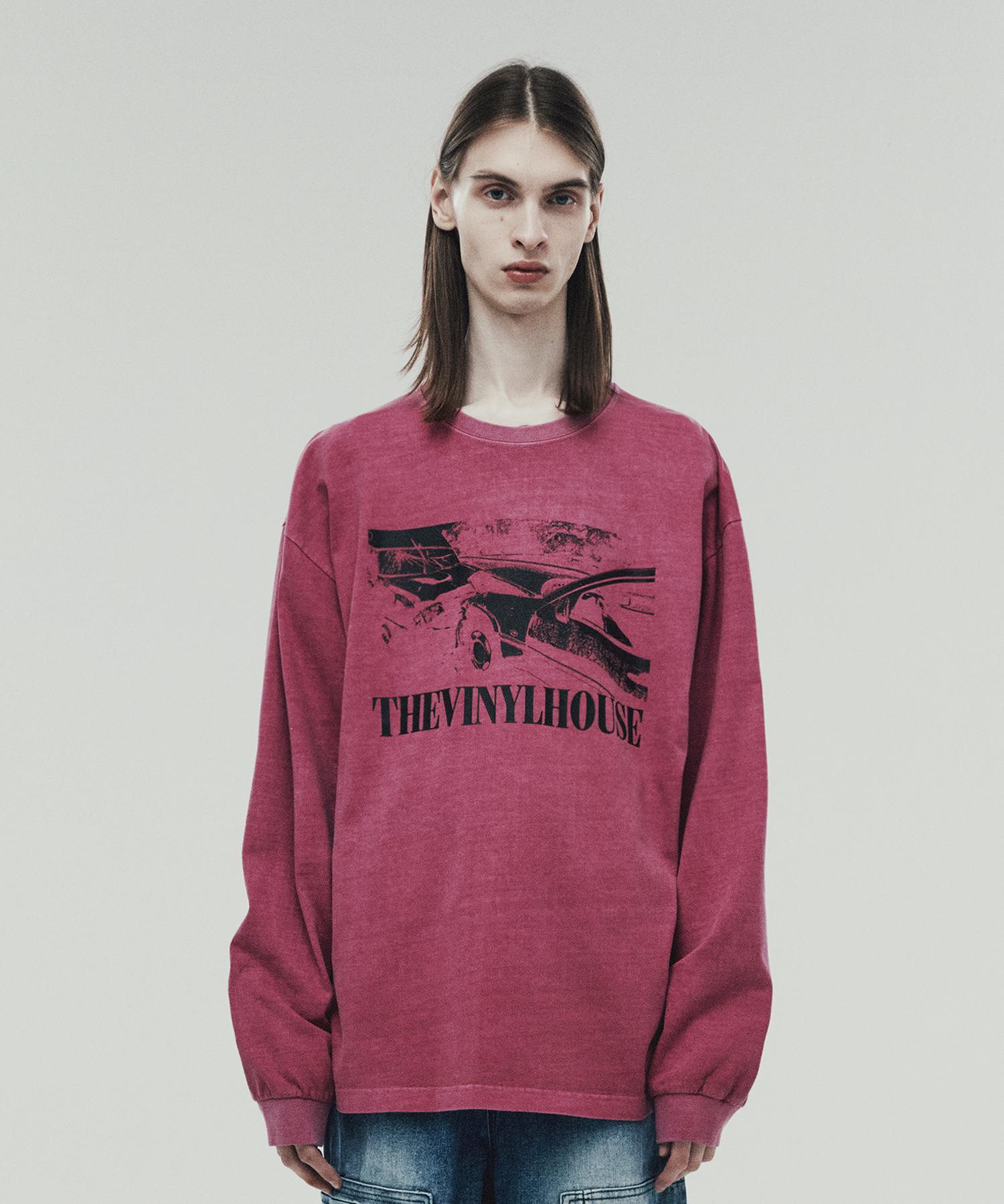 Футболка с длинным рукавом The Vinyl House Traffic Accident Ls Tee Розовый Pink/L