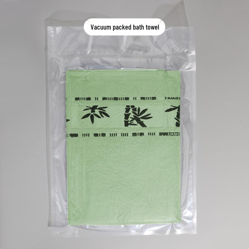 Thickened Bamboo Fiber Jacquard Bath Towel (70x140cm) for Adults - Vacuum Packed for Summer