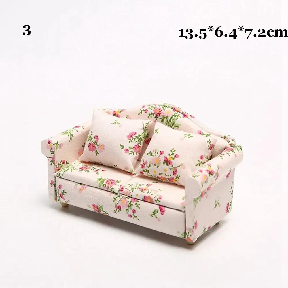 1:12 Cute Doll Chair Stool Miniature Sofa Dollhouse Miniatures Accessories Simulation Furniture Model Toys Kids Pretend Play Toy