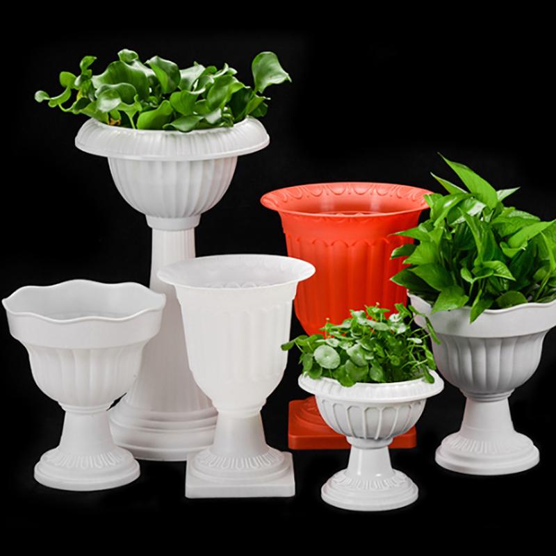 1 Stück Große Wasserwellen-Vase aus Kunststoff, Wellen-Blumentopf-Arrangement, moderner nordischer Stil, für Zuhause, Wohnzimmer, Schreibtisch-Dekoration, Ornament