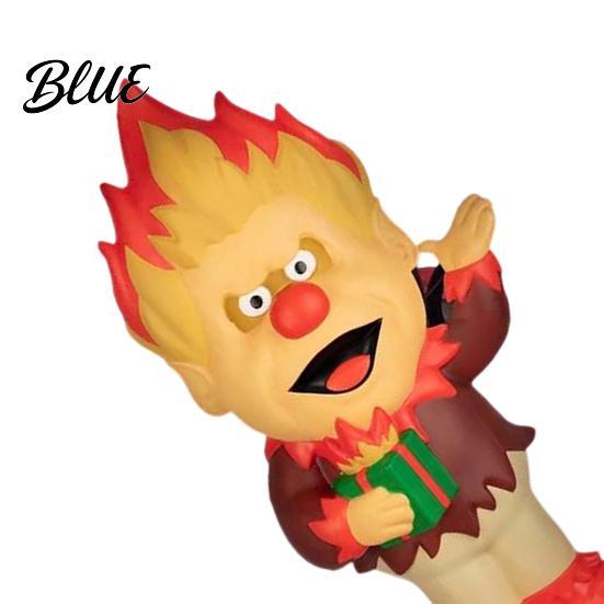 Party Decoration for Christmas LED Lighted Blow Molded Decoration Retro Cartoon Character Holiday Yard Decor Figure Outdoor Yard Lawn Porch,