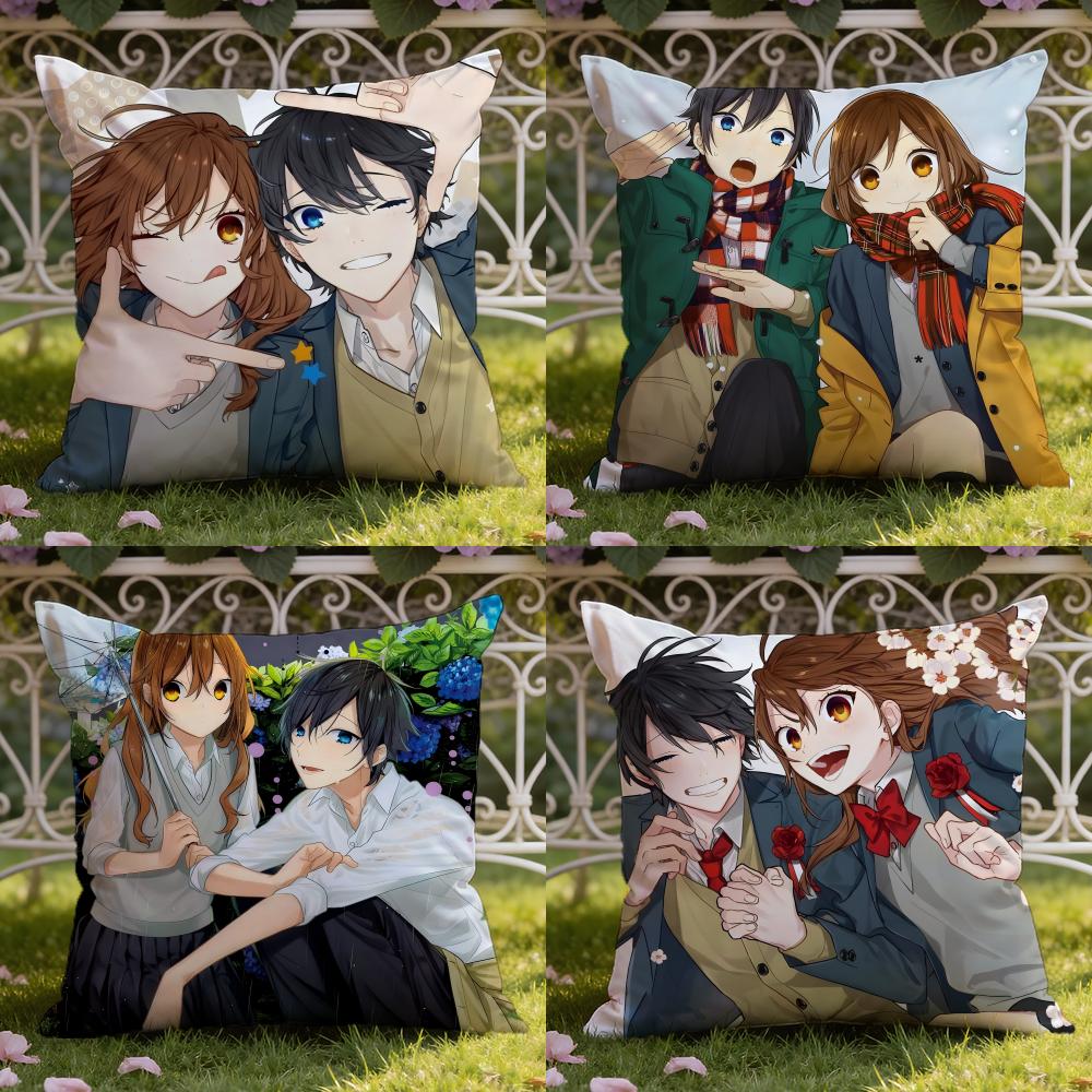 Anime-Cartoon H-Horimiya Kissenbezug Heim & Auto Doppelszenen-Kissenbezug: Wendbar für höchsten Tragekomfort