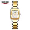 Skmei 2578 Eleganz Heißverkauf Damen Quarz Uhr Original Edelstahl Armband Wasserdicht Datumsanzeige Auf Lager Einfache Armbanduhr