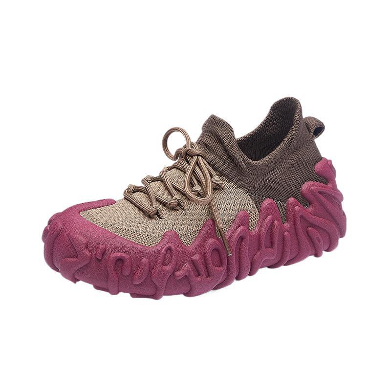 ins Korean version of flying woven shoes 2025 summer new student sports shoes fitness running casual shoes breathable XFE007