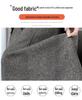 Deep Gray Woolen High Waist A-line Ruffle Skirt for Women - Autumn/Winter Collection