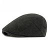 Vintage Herringbone Tweed Flat Cap Men Women British Retro Ivy Hat Autumn Winter Warm Woolen Newsboy Gatsby Cap Driving Cap