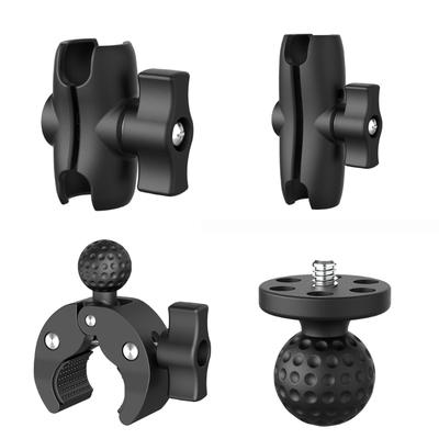 Motorcycle Rail Mount Clamp Convenient 360degree Round Mount for Action Cameras Phones On Bikes Easy To Install