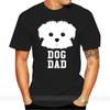 Men T Shirt Dog Dad Maltese D - Cheap Fashion Fathers Day T-shirt Novelty Tshirt Male Brand Teeshirt Men Summer Cotton T Shirt
