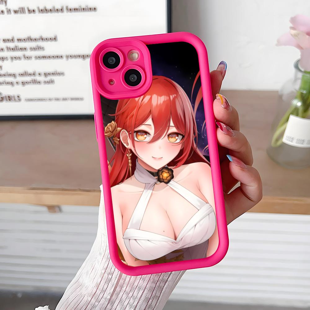 

HSR Himeko Thicken TPU Mobile Phone Case for iPhone 17 16 15 14 13 12 11 Air Pro Max Plus Colorful Cover iPhone 16 Plus