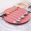 Cute Donut Mickey Ear Dessert Cutlery Set 2Pcs, Stainless Steel Long Handle Dessert Fork & Spoon for Cake Ice Cream Coffee, Kawaii Tableware Gift