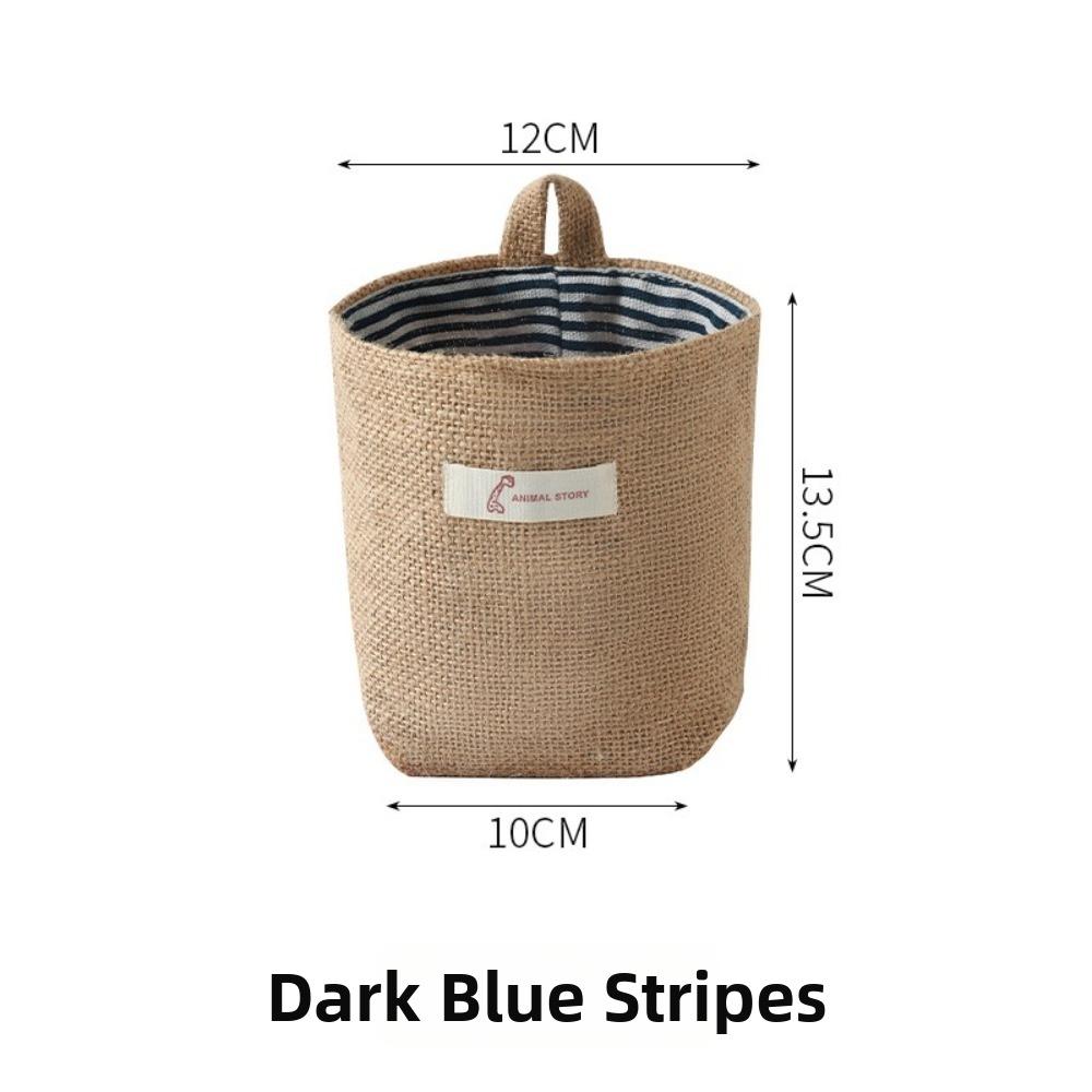 Useful Storage Basket Home Household Cotton and Linen Item Hanging Basket Multifunctional Laundry Baskets Kitchen Garden