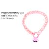 Dog Necklace Bell Pendant Colored Plastic Chain Cat Collar Pet Neck Wear Chain Birthday Accessories