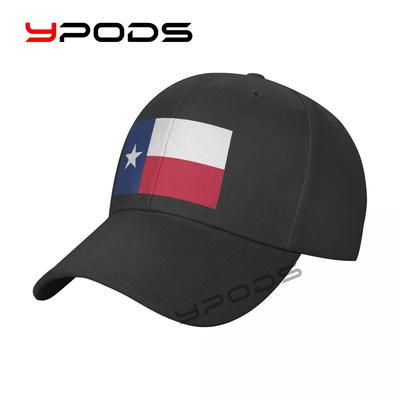 Plain Solid Color Baseball Caps Flag Of Texas State Multicolor Unisex Women Visor Hat Adjustable Casual Sports Hats