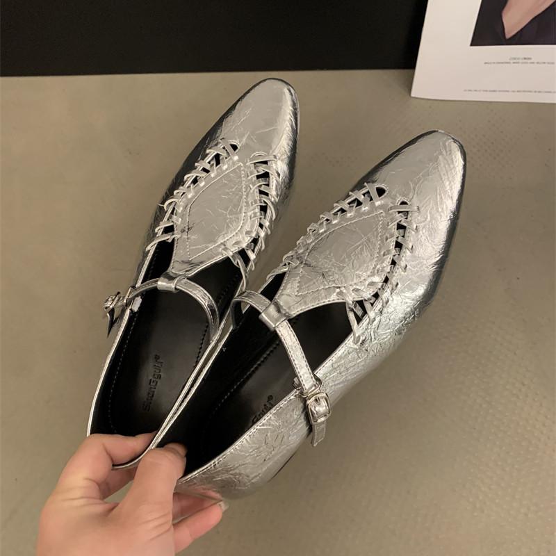 Bailmos Women Pointed Toe Flats Shoes Women Casual Dress Loafers Shoes 2025 Fashion Autumn New Walking Shoes Designer Female