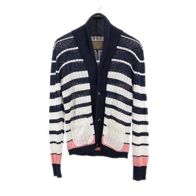 AYUITE Long Sleeve Knit Cardigan 1 Navy Other Concho Button Men's Used