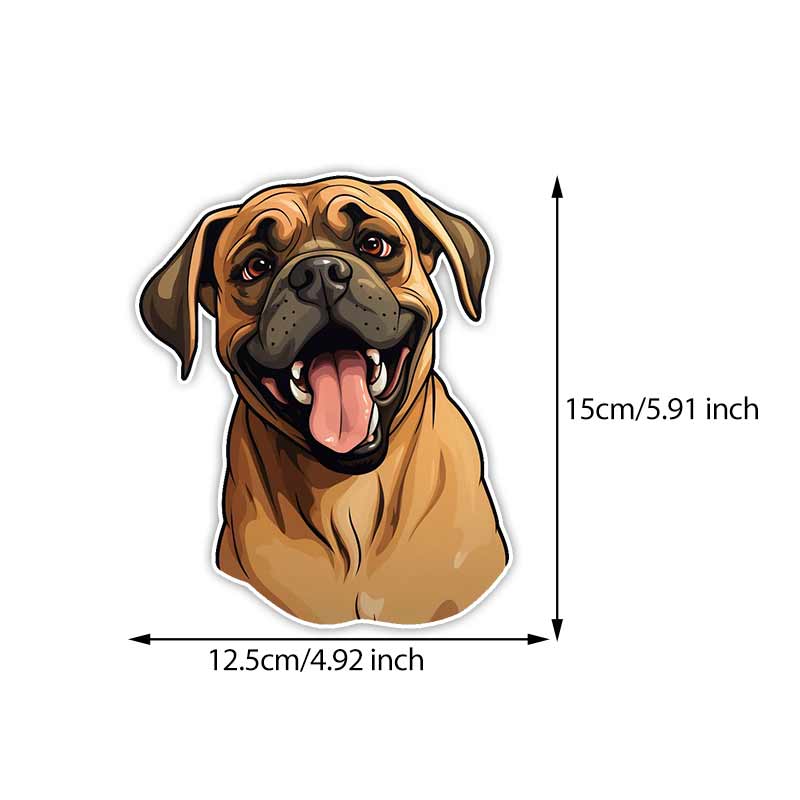 

Boxer Dog Car Sticker Vinyl Decal Waterproof Rear Window Motorcycle Camper Bumper Truck Laptop Decoration TM420 C-15cm Longest Side