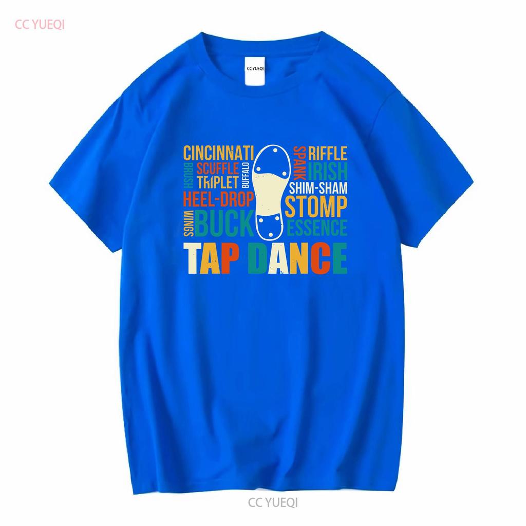 Tap Dance Dancing Studio Practice T Shirt Long or Short Sleeves Vintage Washed Comfortable Casual Fashion Breathable Homme Soft