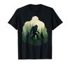 Sasquatch Yeti Figure Nature Double Exposure Bigfoot T-Shirt