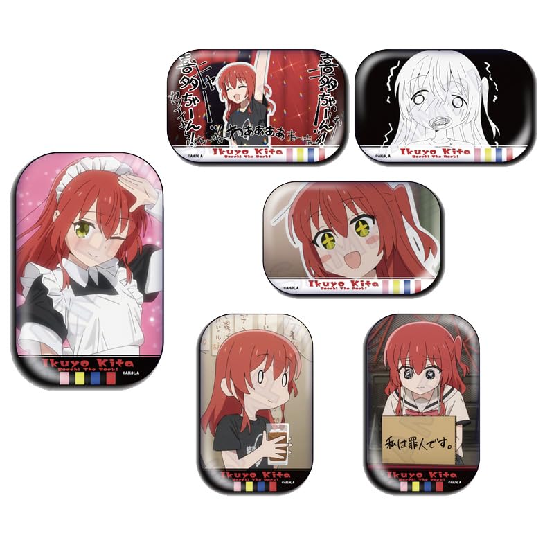 

Bocchi the Kita Ikuyo Collection Square Can Badge Box Rock! 6-Piece