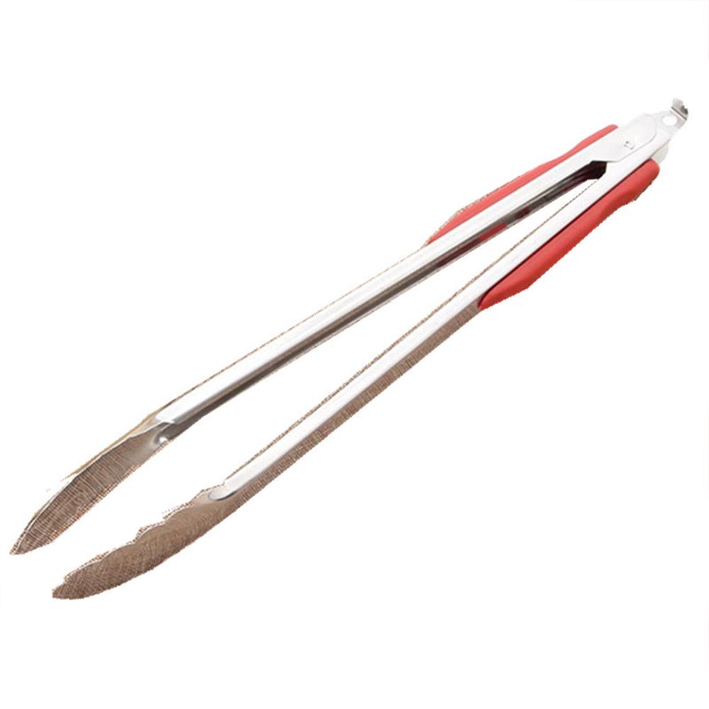 9"/12"/14" Barbecue BBQ Tongs Silicone Kitchen Cooking Salad Serving BBQ Tongs Stainless Steel Handle Utensil