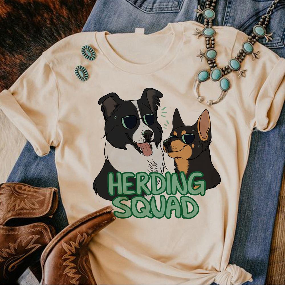 Border Collie t shirt Women streetwear Y2K harajuku tshirts girl y2k clothes