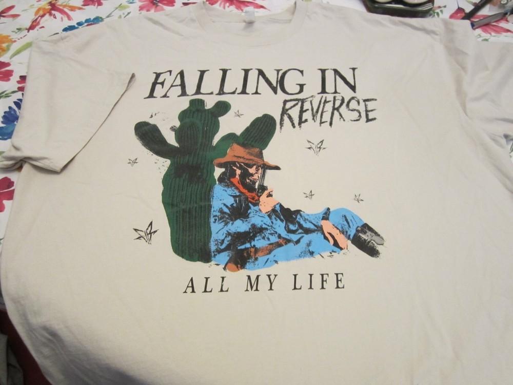 Rare Falling In Reverse Concert TShirt  All My Life Tour Concert SEG_134 Unisex T-Shirt M